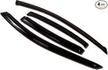 WV-002 Outside Mount Window Visor Deflector Rain Guard Dark Smoke 4-pc Set, Compatible with 2007-2013 Acura MDX