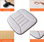 Car Seat Cushion with 1.2inch Comfort Memory Foam, Seat Cushion for Car and Office Chair (Gray)