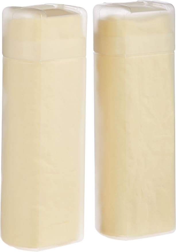 Super Absorbent Drying Synthetic Chamois Cleaning Cloth, Machine Washable, 26" x 17", Yellow, 2 Pack