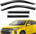 Extra Durable Window Deflectors Tape-On Window Visors Rain Guards Fit for Mitsubishi Outlander Sport 2011-2026, Sun Visors, Wind Vent for Shades, Exterior Car Accessories - 4pcs. AG0820