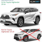 in-Channel Incredibly Durable Rain Guards for Toyota Highlander 2020-2026, Original Window Deflectors, Vent Window Visors, Vent Deflector, 4 pcs. - 620143