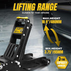 Floor Jack 3 Ton Full Aluminum Ultra Lightweight Low Profile Hydraulic Racing Car Jack with Dual Pumps Quick Lift and Foot Pedal for Auto Repair, 6600 lbs Capacity