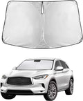 Windshield Sunshade Compatible for Infiniti QX50 2019-2024 2025 2026, Sun Visor for Front Windshield & Window Sun Shade Cover, UV Heat Blocker & Protector, Car Accessories