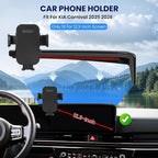 Car Phone Holder Fit for Kia Carnival 2025-2026 Accessories -Cell Phone Mount for Carnival 12.3 inch Touchscreen Hands-Free 360° Rotation,Does Not Affect Air Vent