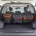 Deluxe Trunk and Backseat Organizer for Medium or Large Size SUVs & RVs, Detachable Storage Modules with Built-in Cooler, Patent Pending