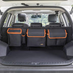 Deluxe Trunk and Backseat Organizer for Medium or Large Size SUVs & RVs, Detachable Storage Modules with Built-in Cooler, Patent Pending