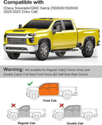 in-Channel Window Rain Guards Fit for Chevy Silverado/GMC Sierra 2500HD/3500HD 2020-2026 Crew Cab, Extra Durable Window Deflectors Vent Visors Truck Vent Shades Exterior Car Accessories