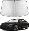Windshield Sunshade Compatible for Audi S8 2001-2024 2025 2026, Sun Visor for Front Windshield & Window Sun Shade Cover, UV Heat Blocker & Protector, Car Accessories
