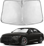 Windshield Sunshade Compatible for Audi S8 2001-2024 2025 2026, Sun Visor for Front Windshield & Window Sun Shade Cover, UV Heat Blocker & Protector, Car Accessories