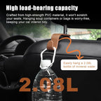 Purse Hook for Car, 4 PCS Car Purse Hook Headrest Hooks, 360° Rotatable Back Seat Storage Organizer, Universal Vehicle Seat Hanger for Purses, Handbags, Grocery Bags, Water Bottles, Brown