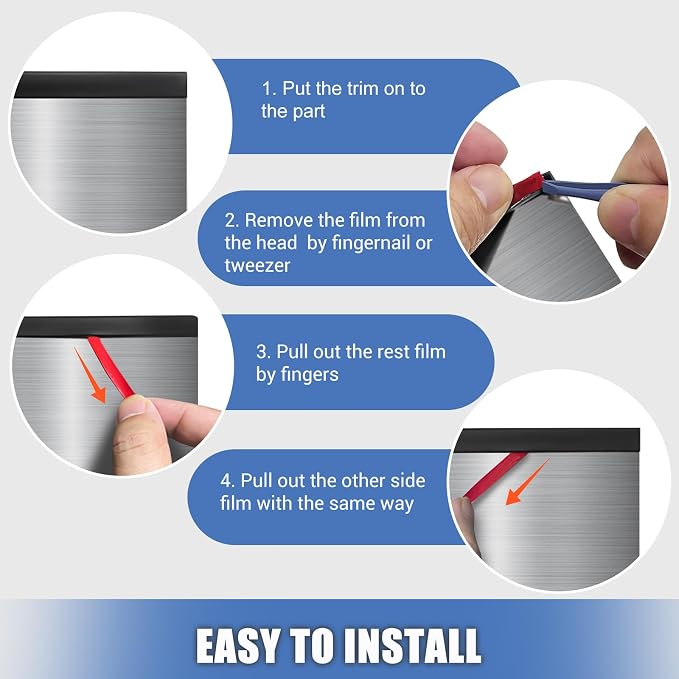 Rubber Edge Trim, Flexible Baby Proof Edge Protector for Sharp Edge, 3/16"(5mm) U Channel Edge Trim, Self-Adhesive Edge Guards for Glass, Plywood and Sheet Metal Parts, 10Ft, Black Color