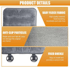 Car Seat Cushion, Breathable Soft Auto Front Seats Protector Pad for Comfortable Driving, Warm Vehicle Interior Driver Seat Non-Slip Decorative Accessory for Most Cars(Gray)