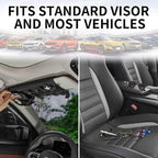 Car Sun Visor Organizer, Double Sided Visor Organzier with Card Pouch for Cars, Trucks, Vans, Multi-Functional Sunglass Holder, Tactical MOLLE Accessories