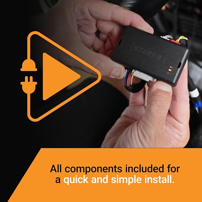Remote Starter Kit for Toyota 4Runner (2020, 2021, 2022) Vehicles | Key Ignition | Plug & Play Install | Lock 3X to Remote Start | Zero Wire Splicing