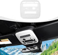 for Bronco Front Reading Light Panel Trim Cover Compatible with 2021-2025 Ford Bronco Interior Accessories 2-Door 4-Door, White (with AUX Switches)