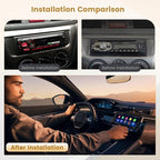 6.9 Inch Single Din Car Stereo Wireless Carplay Touchscreen Car Radio Wireless Android Auto, Bluetooth 5.0, Mirror Link, Backup Camera, EQ/FM Audio Receivcer 1DIN with USB/Type-C, SWC, Mic