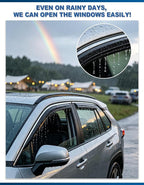 in-Channel Rain Guards Fit for 1996-2026 Chevy Express Van & GMC Savana 2500 3500, Window Rain Guards, Visors Vent Visors Window Deflector Vent Shades Car Accessories -2 pcs