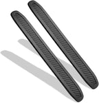 runmade Black Anti-Collision Patch Bumper Guard Strip Anti-Scratch Bumper Protector Trim Universal for Cars SUV Pickup Truck (2 Pack)