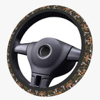 Steering Wheel Cover, Woodland Mushroom Plants Steering Wheel Cover for Women Anti-Slip Universal Mushroom Car Accessories 15 inch Steering Wheel Protector Fit Auto SUV Sedan Vans Trucks