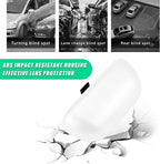 Blind Spot Car Mirror, Adjustable 360 Rotation Auxiliary Convex Wide Angle Mirror, Auto Snap-On Clip for Car, Truck, SUV (White)