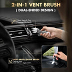 29PCS Car Cleaning Kit Interior Detailing for Men Women（Grey） | 17000PA High Power Handheld Cordless Car Vacuum Rechargeable, Detailing Brush Set, Windshield Cleaner Tool, Tire Brush