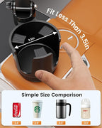 for MagSafe Car Charger Cup Holder Mount, 15W Fast Wireless Magnetic Charging Phone Holder for iPhone 17 16 15 14 13 Series, Adjustable Car Mount with Large Cup Base, One-Hand Operation