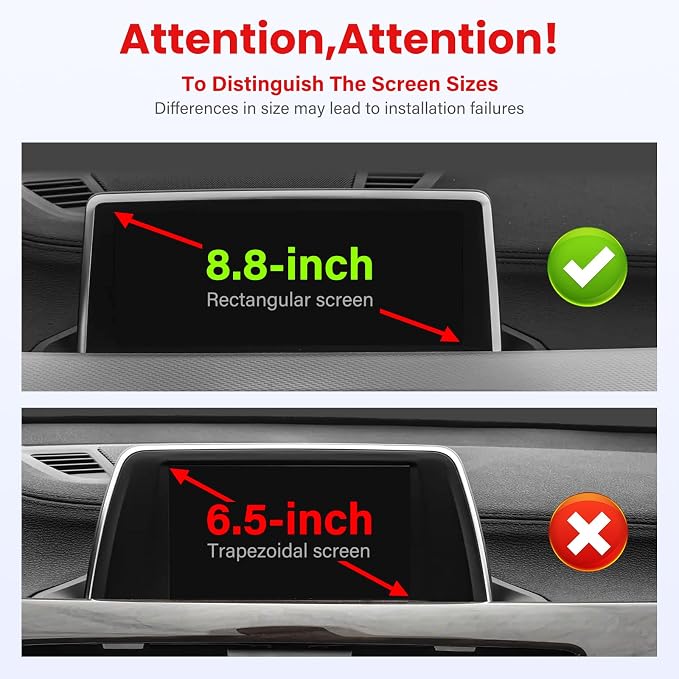 Car Phone Holder Compatible with BMW X1 2016-2022 / BMW X2 2018-2023 Accessories 8.8 inch Touchscreen Fixed Clip,360°Rotation Magnetic Phones Mount for Phones (not fit 6.5 inch)