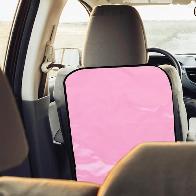 Car Kick Mat and Back Seat Kick Protector for Pink Non-Slip Vehicle Seat Back Cover Mat Sturdy Automotive for Family Cars
