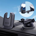 Car Phone Mount for Pop Socket: Suction Cup Cell Phone Holders for Automobile Dashboard Windshield Window - Dash Mounted Cellphone Stand Black Fits Thick Socket Wallet Grip for iPhone Samsung