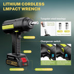 Cordless Electric Hydraulic Car Jack Kit 5 ton with Lithium Battery Includes Cordless Impact Wrench Rechargeable Touchscreen Jack All-in-One Portable Tool kit for Efficient Car Maintenance