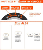for Commercial Vehicles and Trucks AL84, Snow Socks for Tires, Pack of 2