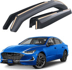 Goodyear Shatterproof in-Channel Window Deflectors for Hyundai Sonata 2020-2026, Rain Guards, Window Visors for Cars, Vent Deflector, Car Accessories, 4 pcs - GY008122