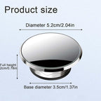 Blind Spot Mirror,2" Round Car Side Mirror Blindspot,Vacuum Suction Cup Blindspot Mirror for Car SUV and Trucks (Silver)