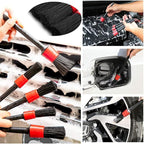 10PCS Car Auto Detailing Brush Set, Auto Detailing Brushes Cleaner Car Detailing Brushes Exterior, Car Interior Brush for Detailing Cars Automotive Interior, Wheels, Exterior, Leather