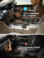 175W Super Fast Car Charger [GaN] 3-Port Car Charger USB C Fast Charge with USB-C Cable, Car Cigarette Lighter USB Charger for iPhone 17/16/15, Samsung S26/25, Pixel 10, MacBook, iPad and More