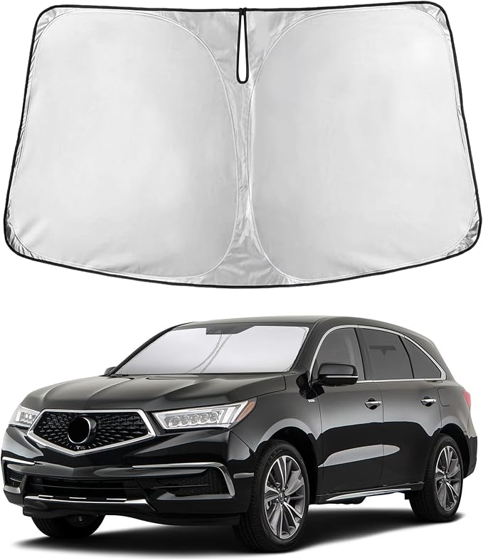 Windshield Sunshade Compatible for Acura MDX 2014-2018 2019 2020, Sun Visor for Front Windshield & Window Sun Shade Cover, UV Heat Blocker & Protector, Car Accessories