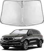 Windshield Sunshade Compatible for Acura MDX 2014-2018 2019 2020, Sun Visor for Front Windshield & Window Sun Shade Cover, UV Heat Blocker & Protector, Car Accessories