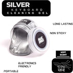 MAGIC SPRUCE Cleaning Gel for Car Interior, Universal Car Cleaning Kit With Mint Scented Luxury Silver Cleaning Gel Putty Reusable, Non-Water Keyboard Cleaner for Laptop Dust Cleaning in Containers