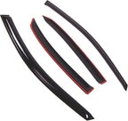 Outside Mount Window Vent Visors Rain Guards Compatible with Lexus RX350 RX400 RX450H 2010-2015 | Side Window Wind Deflectors Rain Shields | Smoke Tinted, 4 Pcs Set, DGWV-648-2