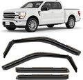 in-Channel Incredibly Durable Rain Guards for Ford F150 2021-2026 SuperCrew, Original Window Deflectors, Vent Window Visors, Vent Deflector, 4 pcs. - 621258