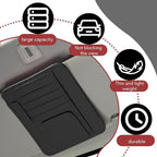 Car Sun Visor Organizer, Multifunctional Auto Visor Document Holder with Sunglasses Clip, Universal Car Interior Accessories Organizer for Drving License, Card, Pen (Black)