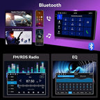 [4G+64G] Car Radio for Toyota Highlander 2008-2013 with Wireless CarPlay Android Auto,10.1” Touchscreen Android 15 Car Stereo with Mirror Link 5GWiFi GPS,Bluetooth,FM/RDS SWC EQ+Backup Camera