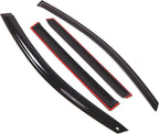 Outside Mount Window Vent Visors Rain Guards Compatible with Infiniti QX56 2004-2010 | Side Window Wind Deflectors Rain Shields | Smoke Tinted, 4 Pcs Set, DGWV-587