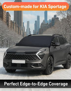 Car Snow Cover Compatible for Kia Sportage | Windshield Cover for Ice and Snow with S-Hook Straps | Heavy-Duty 600D Oxford Winter Car Cover, Waterproof & Anti-Slip