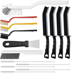15pcs Crevice Cleaning Brush, Hard Bristle Scrub Brushes Tools, Multifunctional Grout Brush for Home, Bathroom, Ktichen, Window and Corners