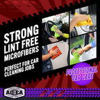 AIDEA Microfiber Cleaning Cloth, 800PK, Microfiber Towels for Cars, Shop Towels Cleaning Rags, Premium Wash Cloths, Absorbent Towel for SUVs, House, Kitchen, Commercial, Cleaning Supplies 12×12"