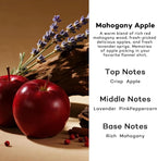 Car Air Freshener Diffuser 2 Pack Hanging Air Freshener Diffuser - Mahogany Apple Fragrance Oil Air D iffuser for Car, 45+ Days Long Lasting Fragrance Made in USA （MA112）