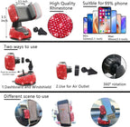 27 PCs Red Bling Car Accessories Set for Women, Steering Wheel Covers Universal Fit 15 Inch, Bling License Plate Frame, Bling Phone Holder, Bling Car Coasters (Red Diamond)