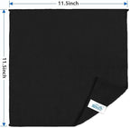 Black Microfiber Cleaning Cloth 400 Pack, Microfiber Towel for Cars, Lint Free, Scratch-Free, Highly Absorbent, and Cleaning Rags for House, Window and Glass, Cars, TV Screen 11.5 X11.5 inch
