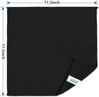 Black Microfiber Cleaning Cloth, 50 Pack Cleaning Towels for Kitchen, Lint Free, Scratch-Free, Highly Absorbent, and Reusable Cleaning Rags for House, Window and Glass, Cars, 11.5 X11.5 inch